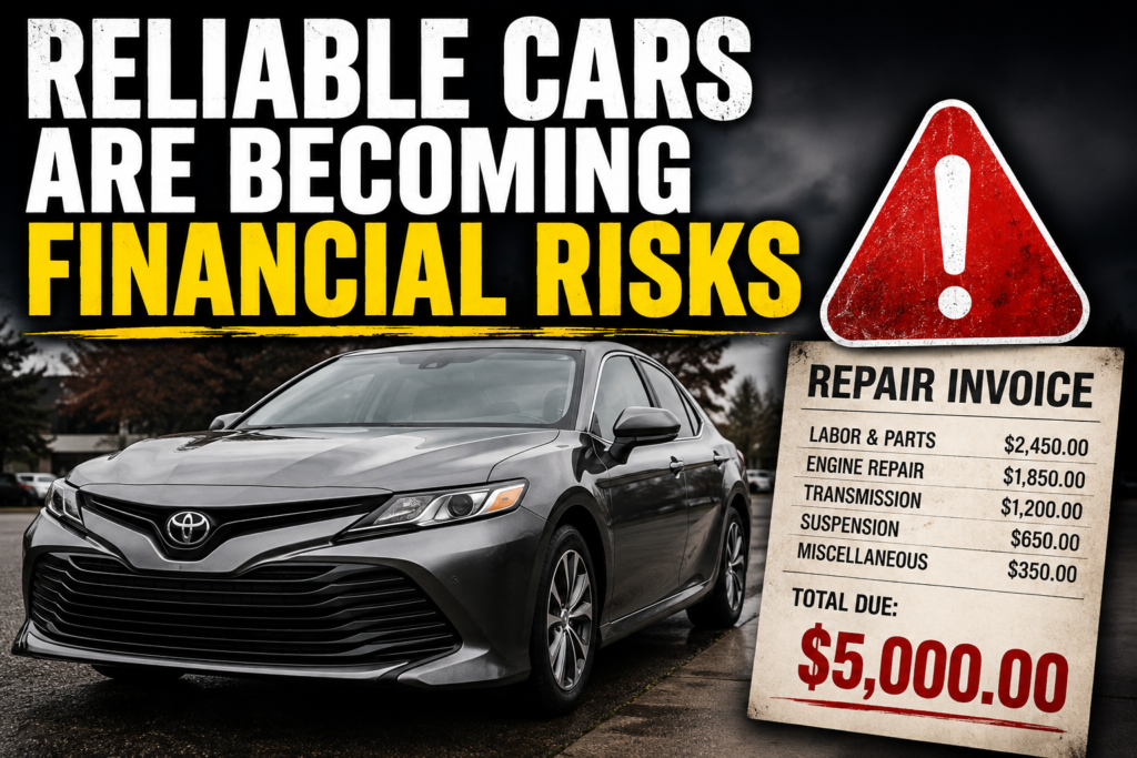 Reliable cars becoming financial risks with $5,000 repair bill